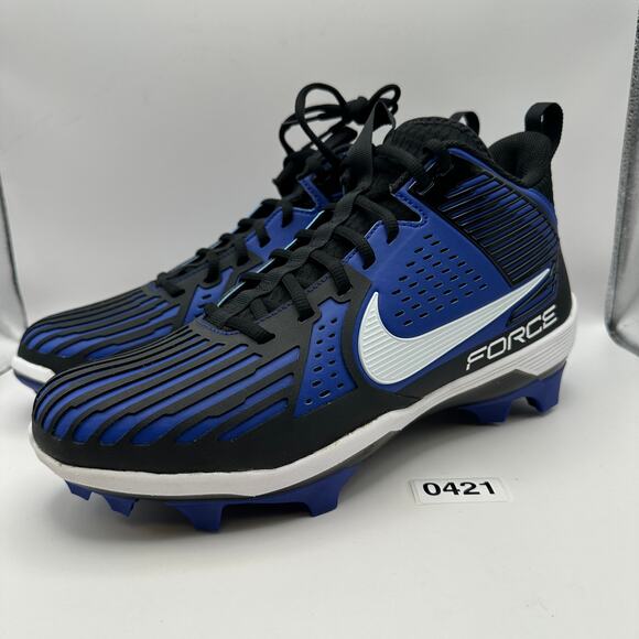 NIKE Men\'s 12.5 FORCE SAVAGE PRO 3 FOOTBALL CLEATS BLUE BLACK main image 4